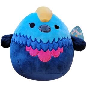 Squishmallow Melrose the Blue Cassowary Bird NWT 8" Squishy Soft Cuddly Gift